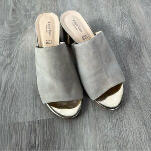 Linea Uno Italian Leather Heel Sandal Sz 37/US 7